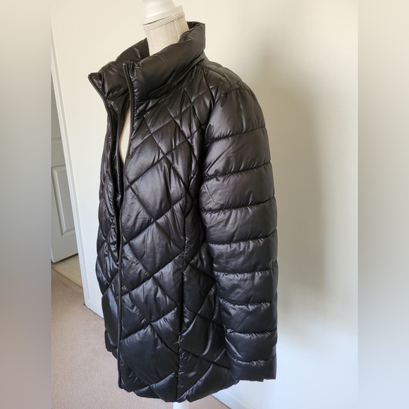 Womens Puffer Coat by Andrew Marc, Black, Size XL - Picture 5 of 8